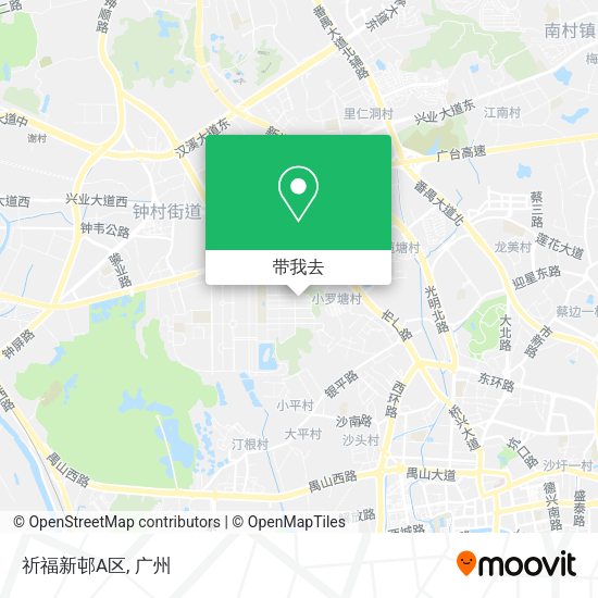 祈福新邨A区地图