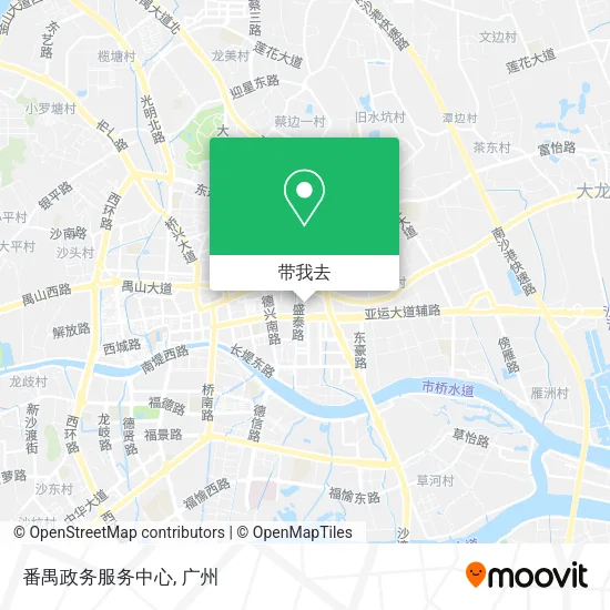 番禺政务服务中心地图