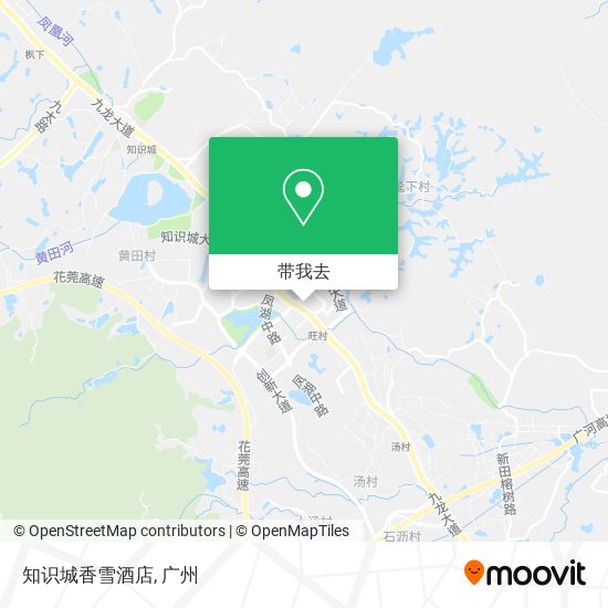 知识城香雪酒店地图