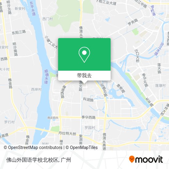 佛山外国语学校北校区地图