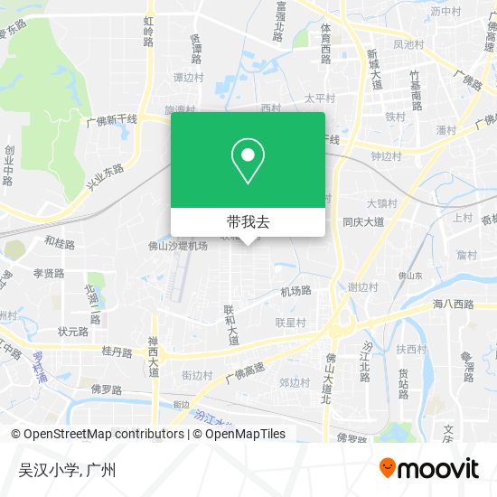 吴汉小学地图