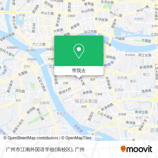 广州市江南外国语学校(南校区)地图