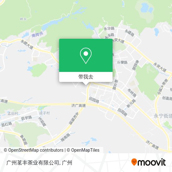 广州茗丰茶业有限公司地图