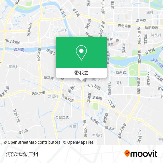 河滨球场地图