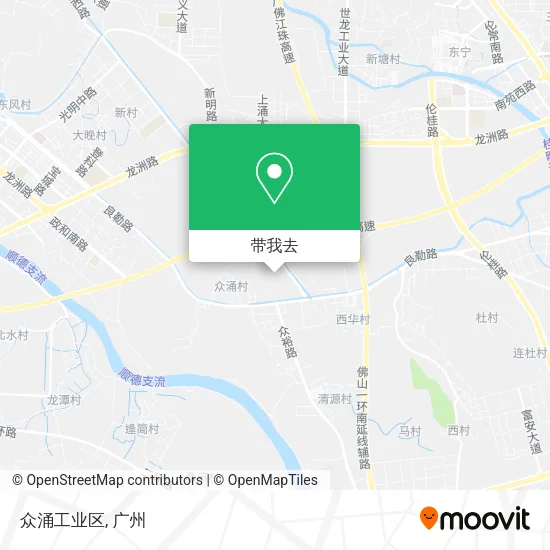 众涌工业区地图