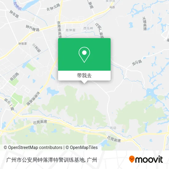 广州市公安局钟落潭特警训练基地地图