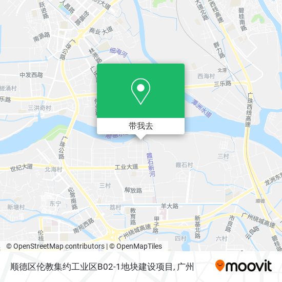 顺德区伦教集约工业区B02-1地块建设项目地图