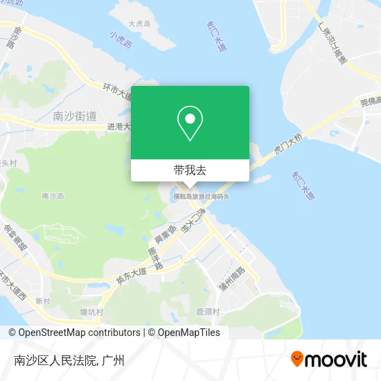 南沙区人民法院地图