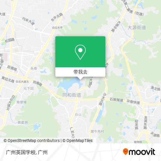 广州英国学校地图
