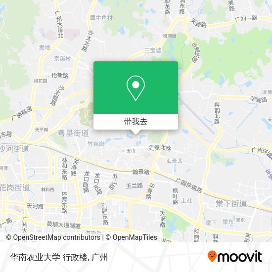 华南农业大学 行政楼地图