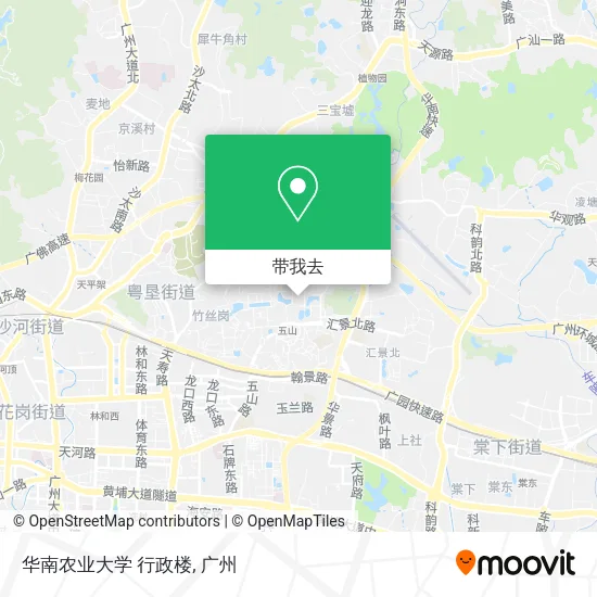 华南农业大学 行政楼地图