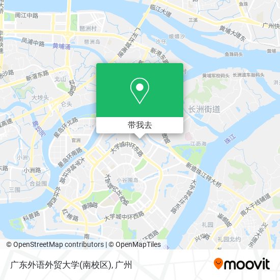 广东外语外贸大学(南校区)地图