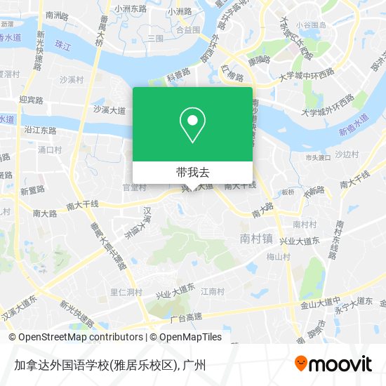 加拿达外国语学校(雅居乐校区)地图