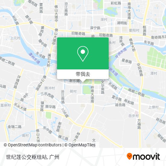 世纪莲公交枢纽站地图