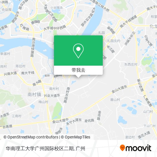 华南理工大学广州国际校区二期地图