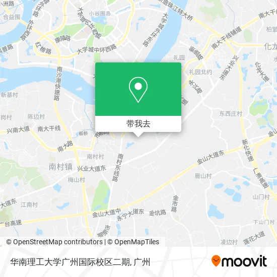 华南理工大学广州国际校区二期地图