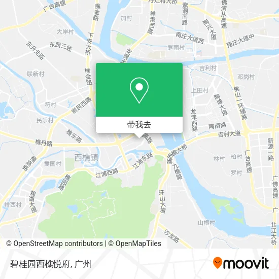 碧桂园西樵悦府地图