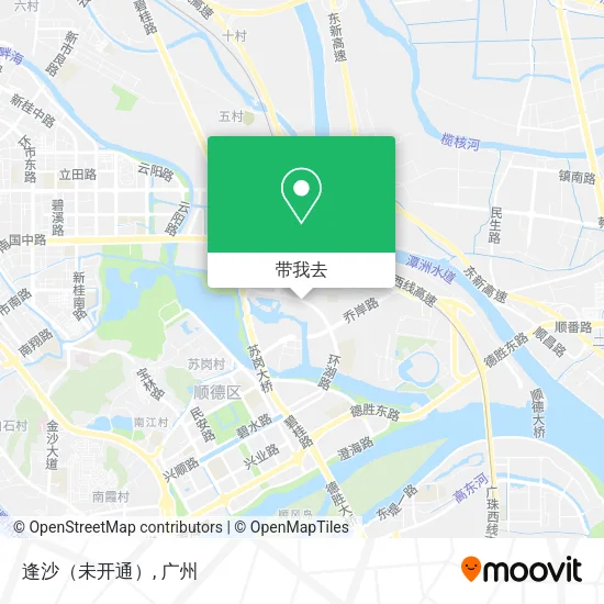 逢沙（未开通）地图