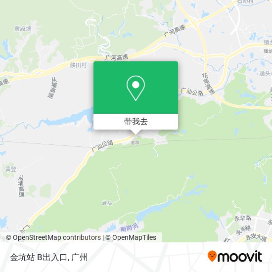 金坑站 B出入口地图