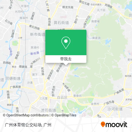 广州体育馆公交站场地图