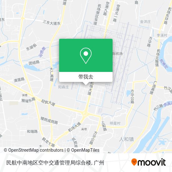 民航中南地区空中交通管理局综合楼地图