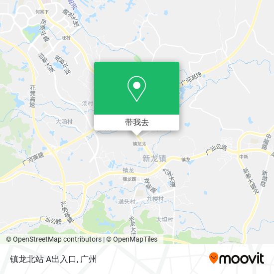 镇龙北站 A出入口地图