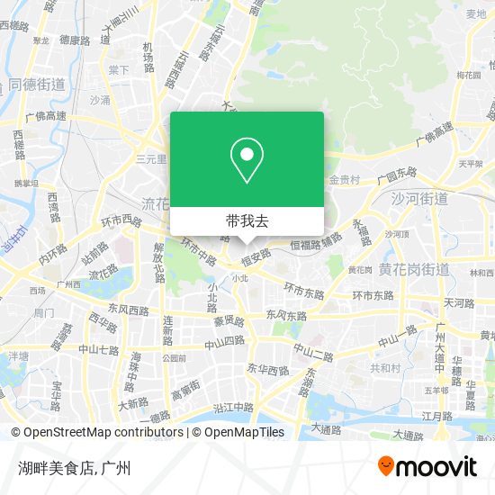 湖畔美食店地图