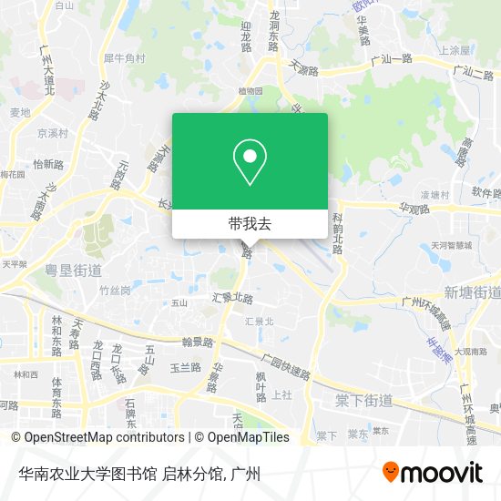 华南农业大学图书馆 启林分馆地图