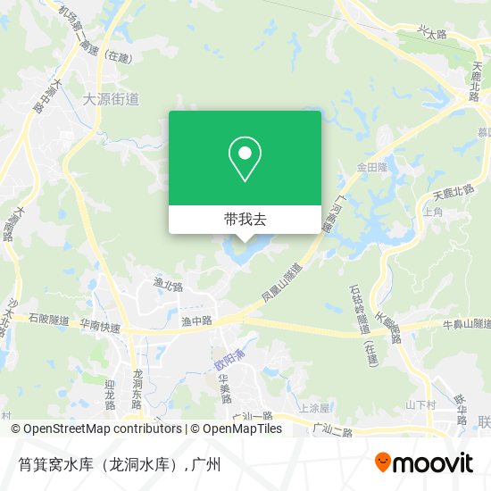 筲箕窝水库（龙洞水库）地图
