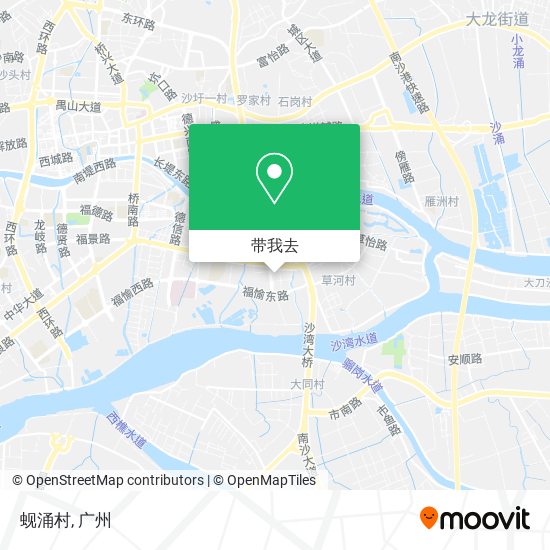 蚬涌村地图