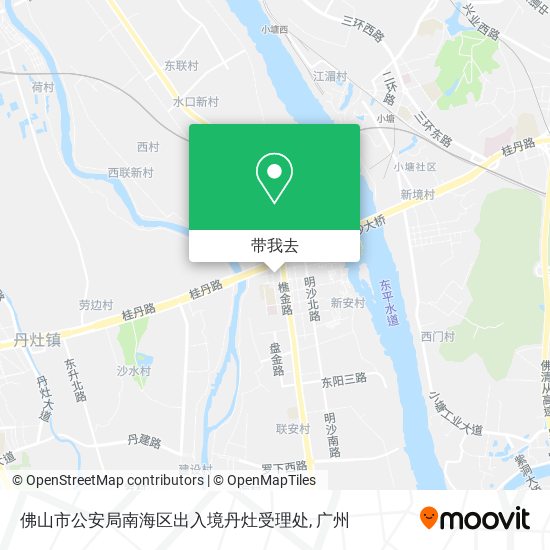 佛山市公安局南海区出入境丹灶受理处地图