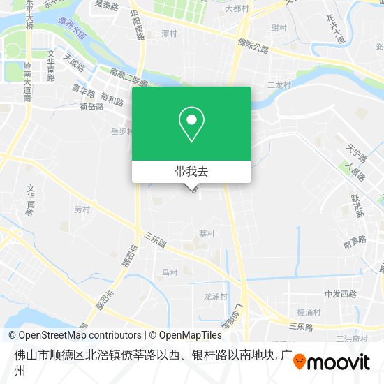 佛山市顺德区北滘镇僚莘路以西、银桂路以南地块地图