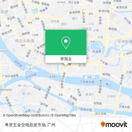 粤景五金交电批发市场地图