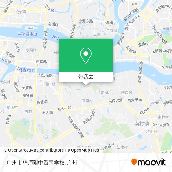 广州市华师附中番禺学校地图
