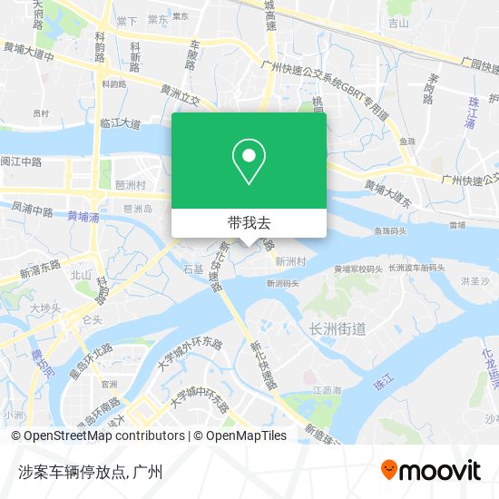 涉案车辆停放点地图