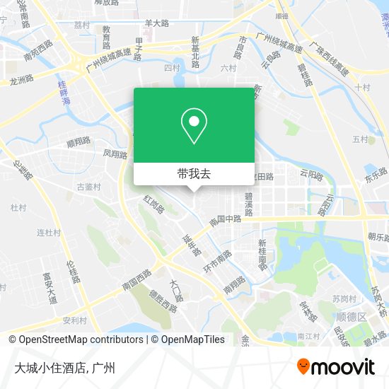 大城小住酒店地图