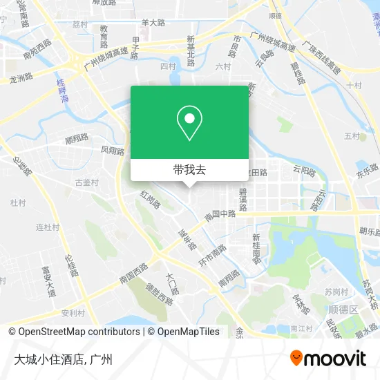 大城小住酒店地图
