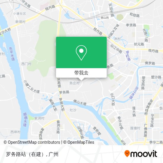 罗务路站（在建）地图