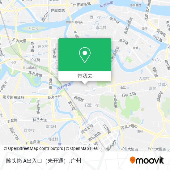 陈头岗 A出入口（未开通）地图