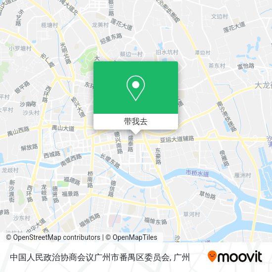 中国人民政治协商会议广州市番禺区委员会地图