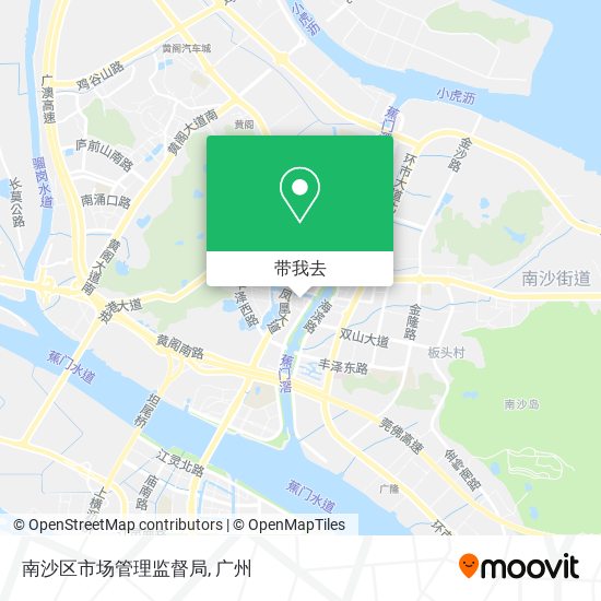南沙区市场管理监督局地图