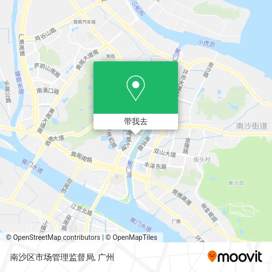 南沙区市场管理监督局地图
