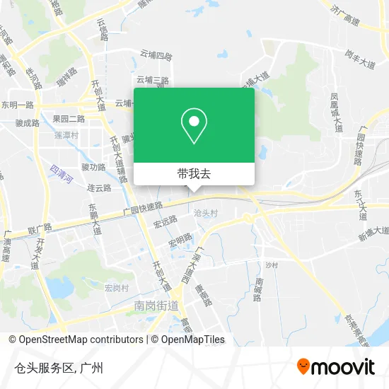 仓头服务区地图