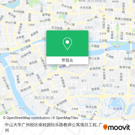 中山大学广州校区南校园怡乐路教师公寓项目工程地图