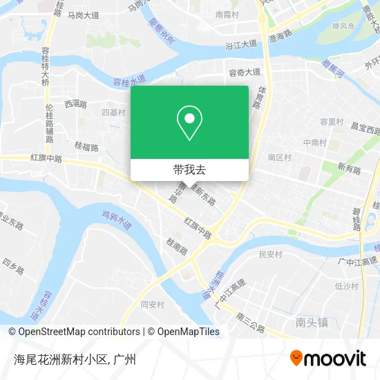海尾花洲新村小区地图