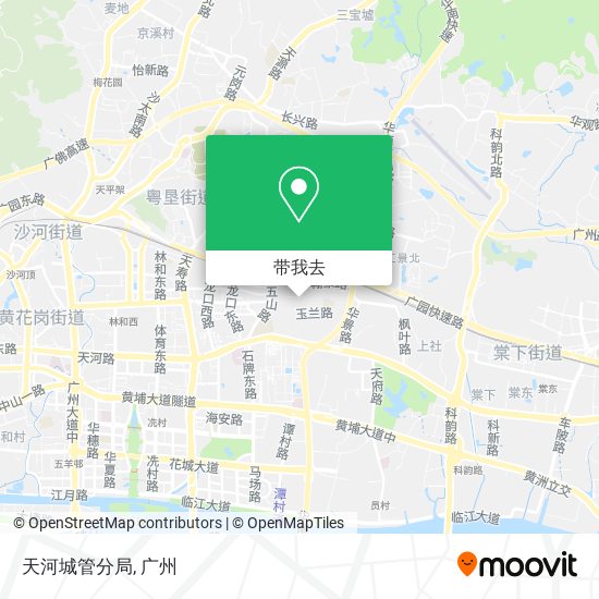 天河城管分局地图