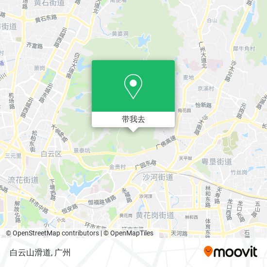 白云山滑道地图
