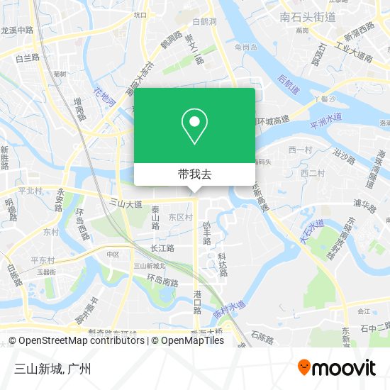 三山新城地图