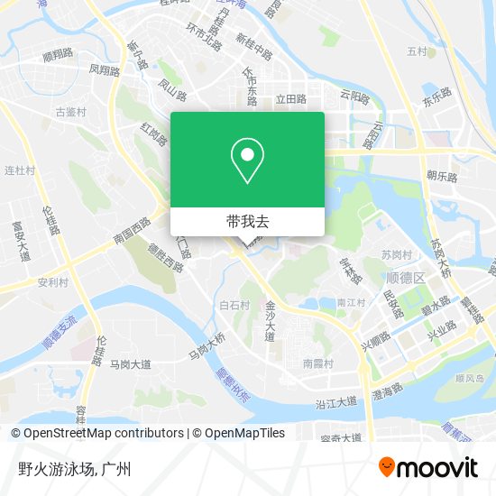 野火游泳场地图