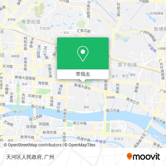 天河区人民政府地图
